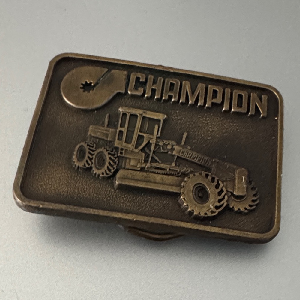 Champion Antique Bronze Belt Buckle
